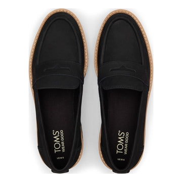 Womens Toms Cara Loafers - Black