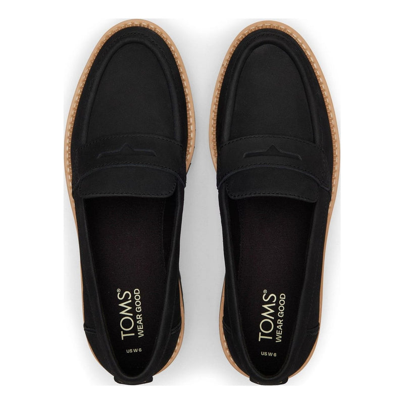 Womens Toms Cara Loafers - Black