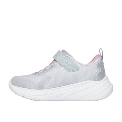 Girls Skechers 303557N Sparkle Wave 92 Trainer - Infant - Light Grey