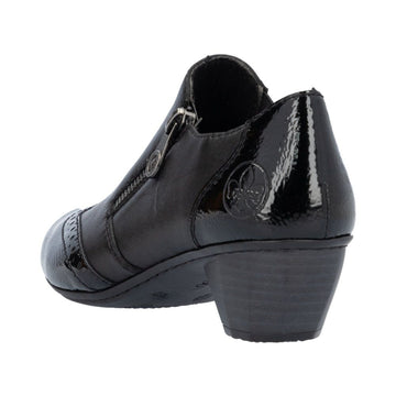 Womens Rieker 41757 Black Shoe Boots - Black