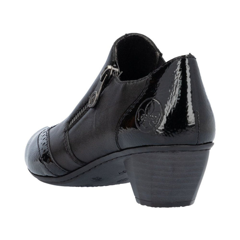 Womens Rieker 41757 Black Shoe Boots - Black