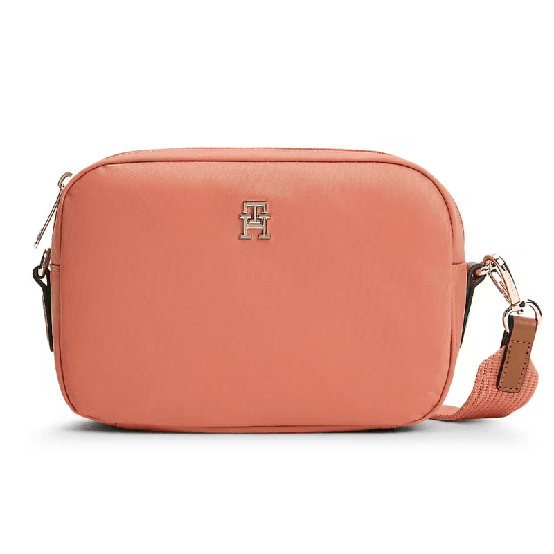 Womens Tommy Hilfiger Monogram Crossbody Camera Bag - Coral Clay