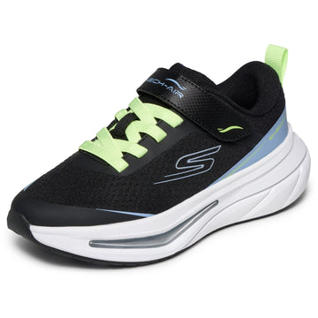 Girls Skechers 303880L Black & Highlight Yellow Laces Skech-Air 5.0 Trainer - Junior - Black