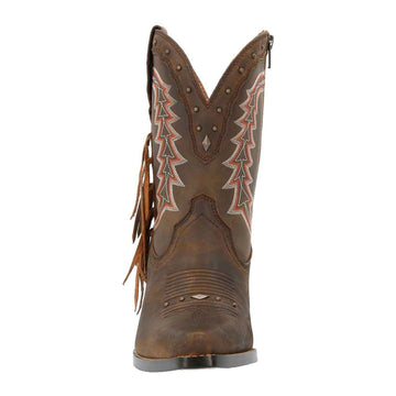 Womens Durango Crush Ankle Boots - Pecan
