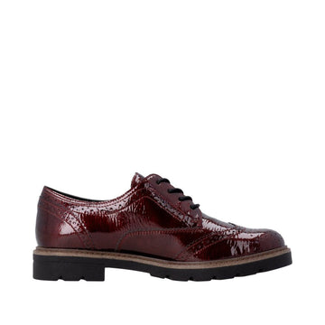 Womens Remonte D2Q04 Wine Formal Lace-up Shoe - Wine