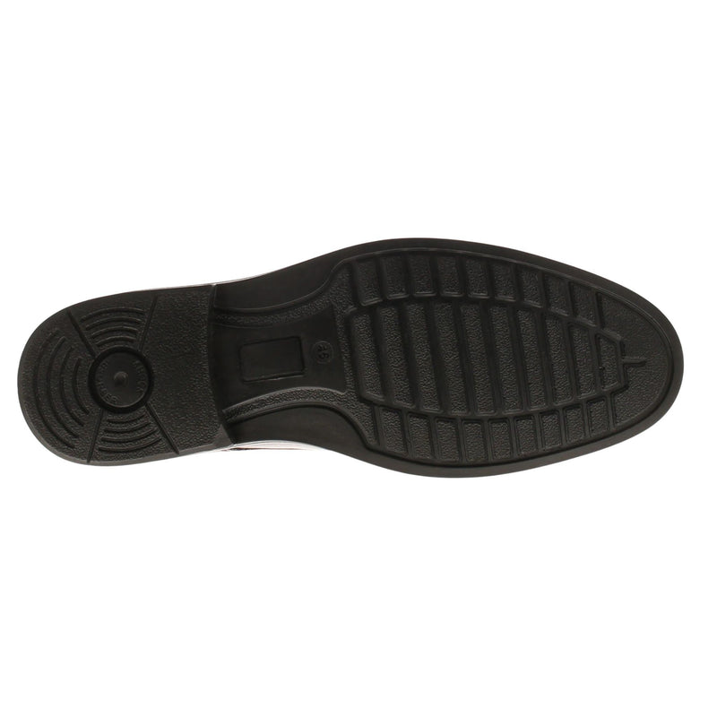 Boys Hush Puppies Neal Black School Shoes - Black