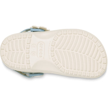Toddler Crocs Denim Flower Classic Clogs - Denim Flower