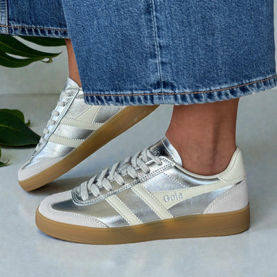 Womens Gola Viper Trainers - Silver
