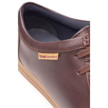 Mens Base London Koko Casual Lace-up Shoes - Chestnut