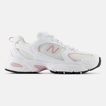 Unisex New Balance 530 Mesh Trainers - White with Pink