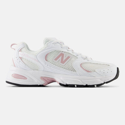 Unisex New Balance 530 Mesh Trainers - White with Pink