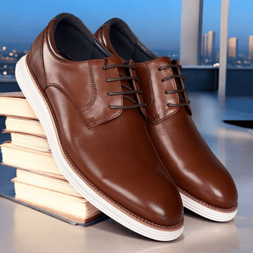 Mens Escape Thornaby Lace Up Shoes - Marine - Brandy