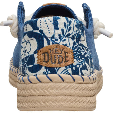 Womens Heydude Wendy Espadrille Hibiscus - Ensign Blue