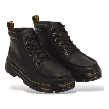 Mens Dr. Martens Bridwell Chukka Black Wyoming Leather Ankle Boots - Black