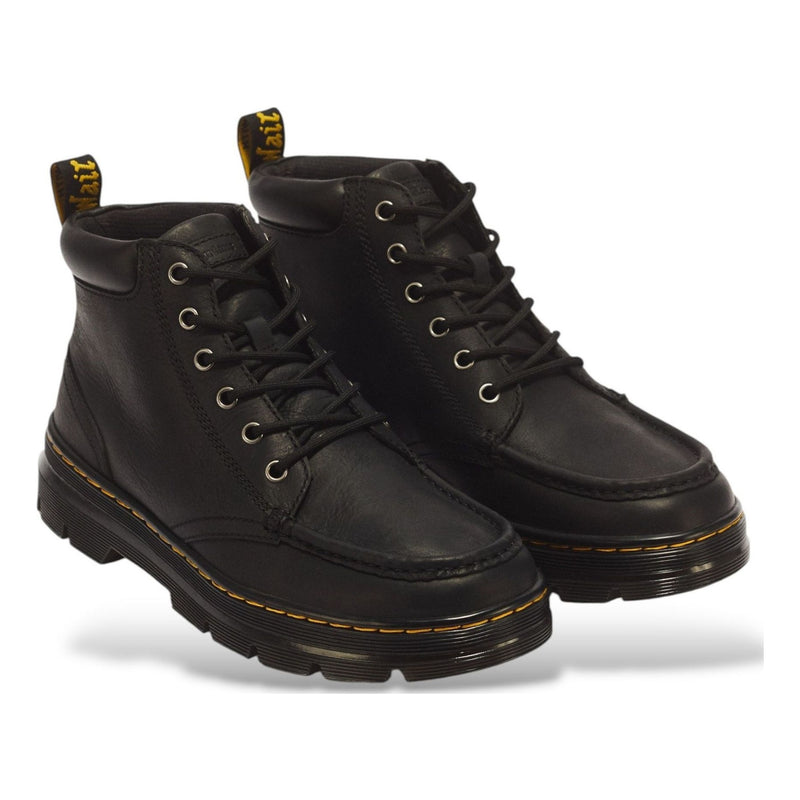 Mens Dr. Martens Bridwell Chukka Black Wyoming Leather Ankle Boots - Black