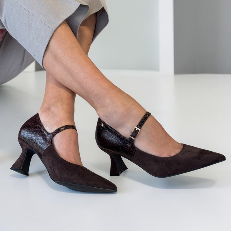 Womens Una Healy This Is Real Block Heels - Choco Cobra
