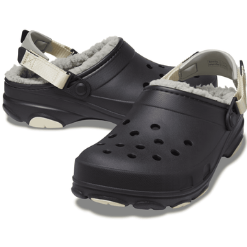Mens Crocs All Terrain Lined Clog - Black