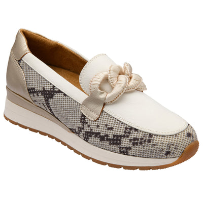 Womens Lotus ULS648 Lorrain Loafers - Snake