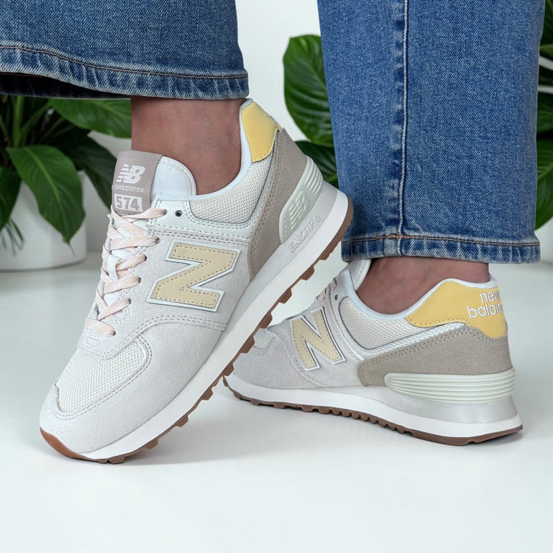 Womens New Balance W574 Trainers - Sea Salt