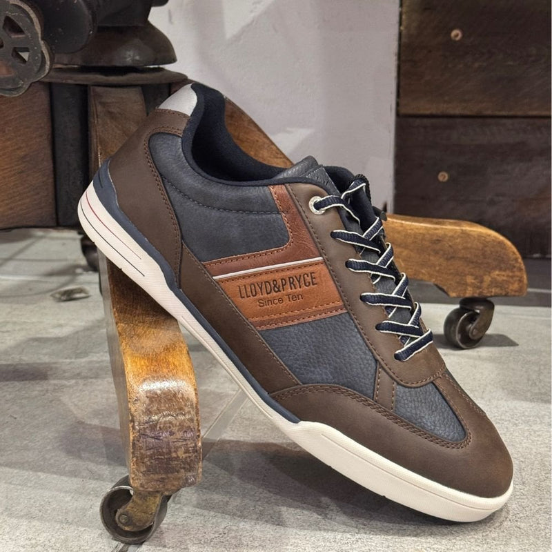 Mens Lloyd & Pryce Lakai Trainers - Carbourneville Brown - Carbourneville