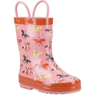 Kids Cotswold Puddle Wellingtons - Horses
