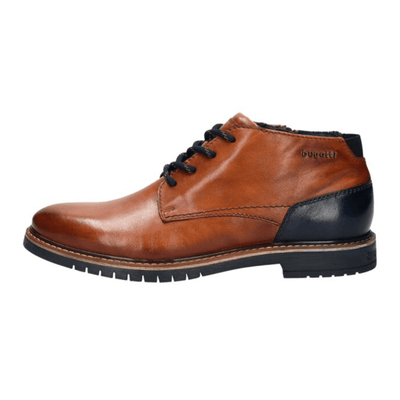 Bugatti Mens 8373H Tan Leather Lace Up Ankle Boots - Tan
