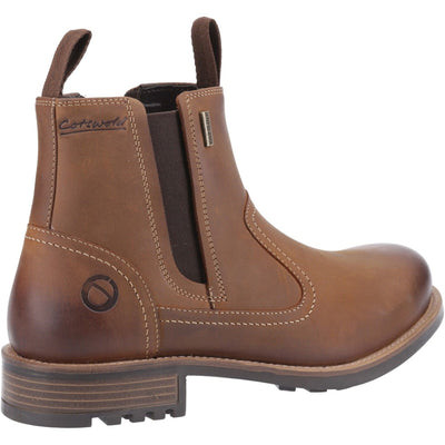 Mens Cotswold Worcester Waterproof Chelsea Boots - Light Brown