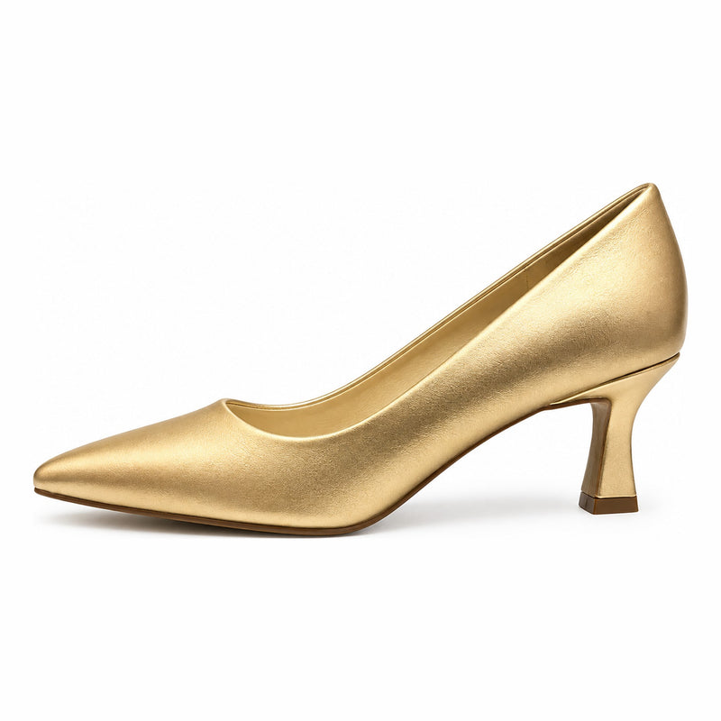 Womens Coco Ritz 1070 Court Shoes - Gold