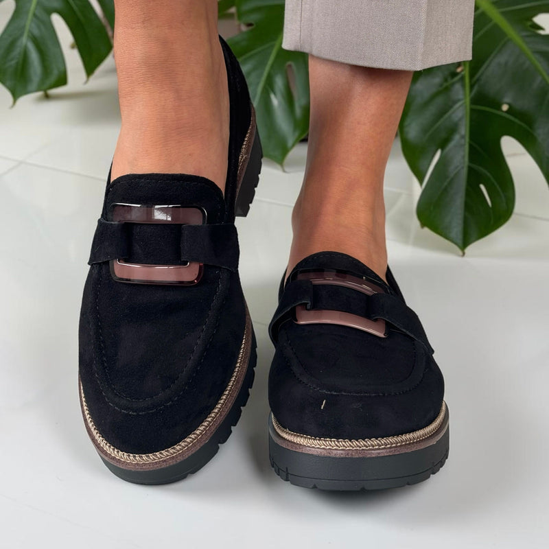 Womens Tamaris 24722 Loafers - Black