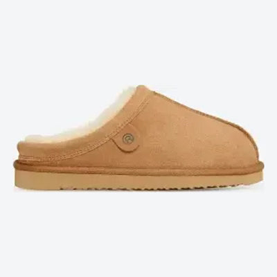 Womens Rohde 7090 Soazza Cuoio Lambs Wool Lined Slippers - Cuoio