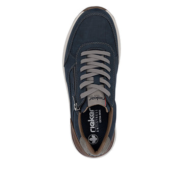 Mens Rieker 11504 Blue Trainers - Blue