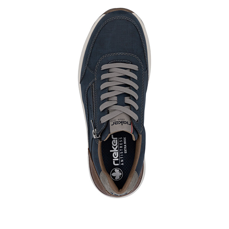 Mens Rieker 11504 Blue Trainers - Blue