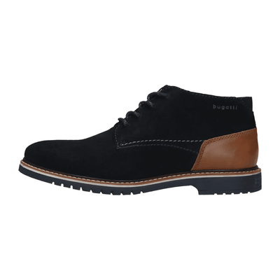 Bugatti Mens 8373H Navy Suede Lace Up Ankle Boots - Navy