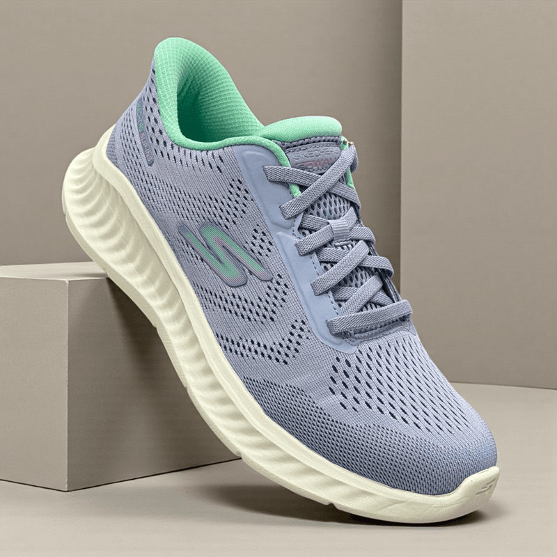 Womens Skechers Slip-ins: GO Walk Khloe Trainers - Blue and Green