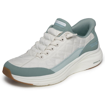 Womens Skechers 150404 Slip-In Contour Foam Trainer - Sage