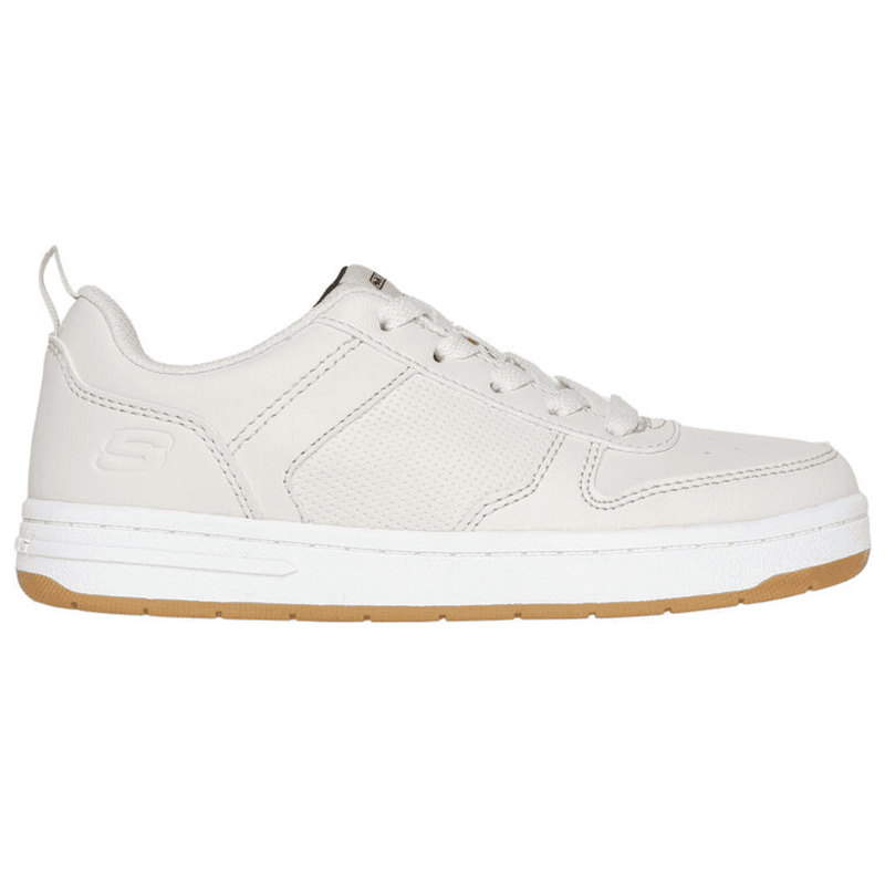 Kids Skechers Smooth Street Trainers - Natural - Cream