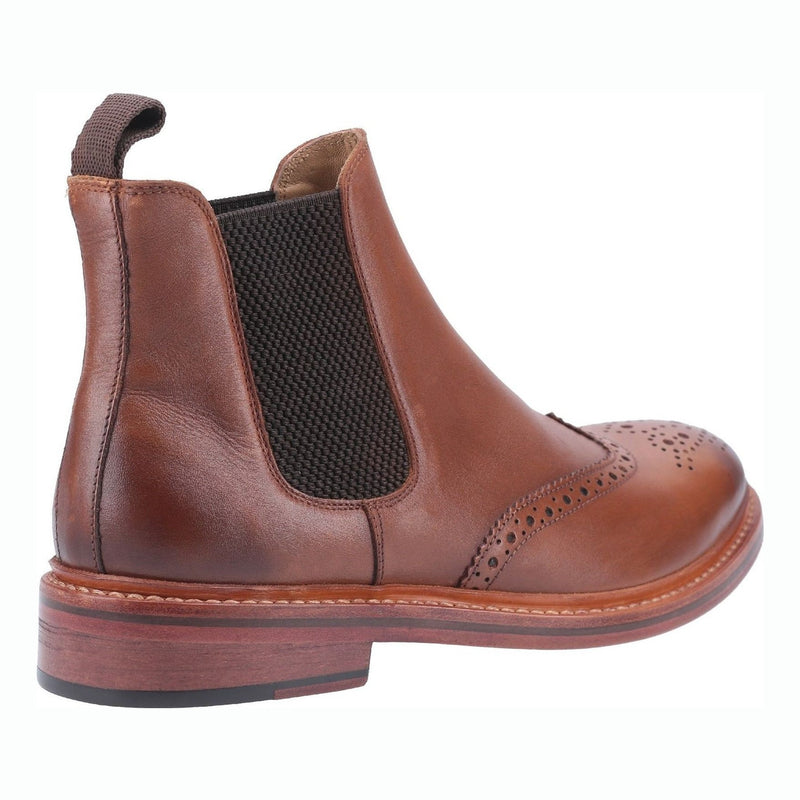 Mens Cotswold Siddington Leather Chelsea Boots - Brown