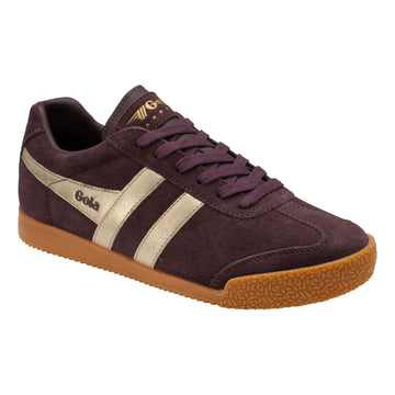 Womens Gola Harrier Mirror Trainers - Brown