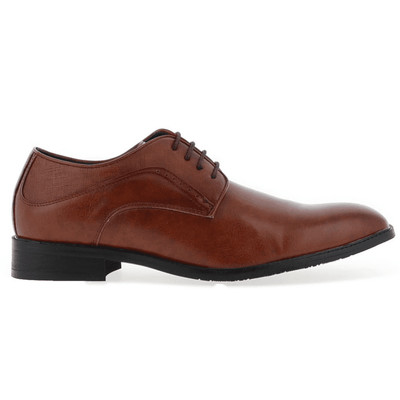 Mens Brent Shoes Halcombe Lace Up Smart Shoes - Cognac