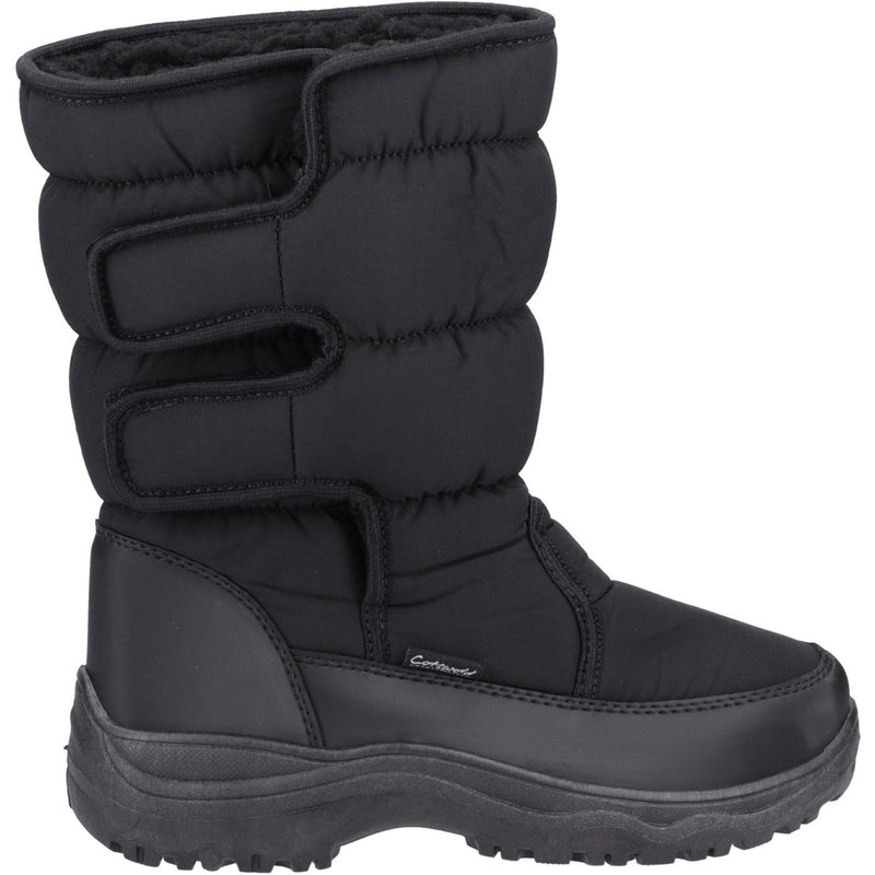 Unisex Cotswold Welland Black Snow Boots - Black