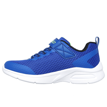 Boys Skechers Microspec Max Trainers - Blue Lime