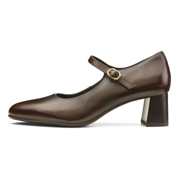 Womens Ara 52406 Audrey Block Heels - Chocolate Brown