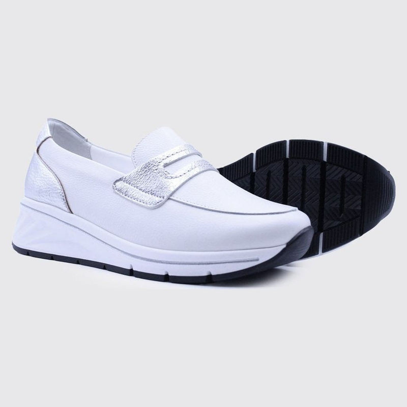 Womens Dubarry Suave Como 6010 White Trainers - White