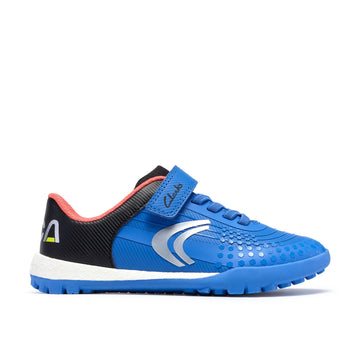 Boys Clarks CICA Goal Kid Football Shoes - Blue