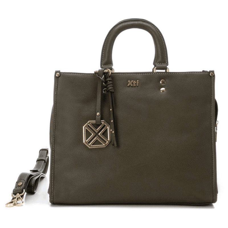 Womens Xti 184361 Khaki Large Handbag - Khaki