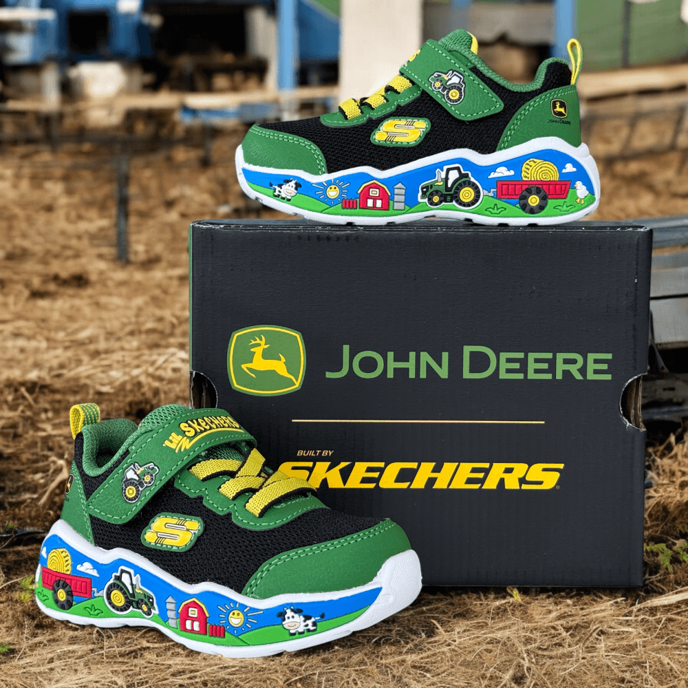 Boys Skechers John Deere Play Scene: Barn-Squad Buddies Trainers