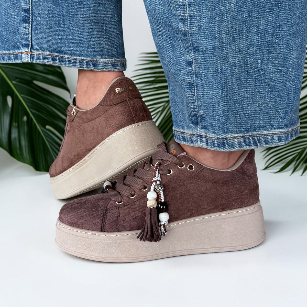 Womens Refresh 176187 Brown Platform Shoes