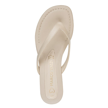 Womens Marco Tozzi 27210 Heeled Sandals - Cream