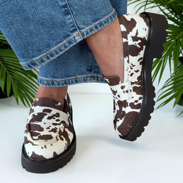 Womens Xti 146255 Cow Loafers - Cow