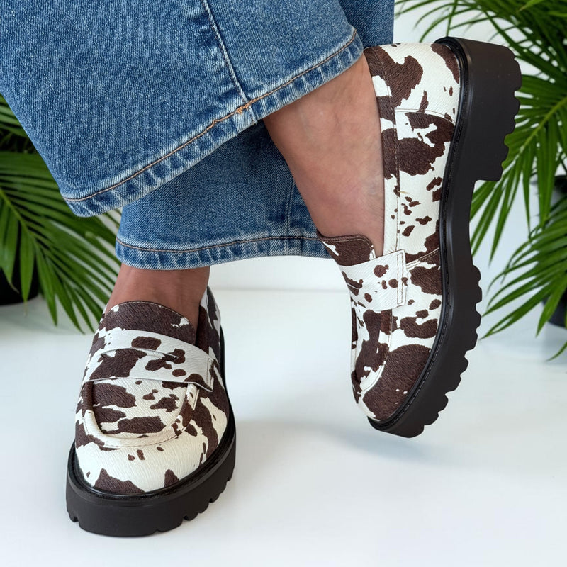 Womens Xti 146255 Cow Loafers - Cow